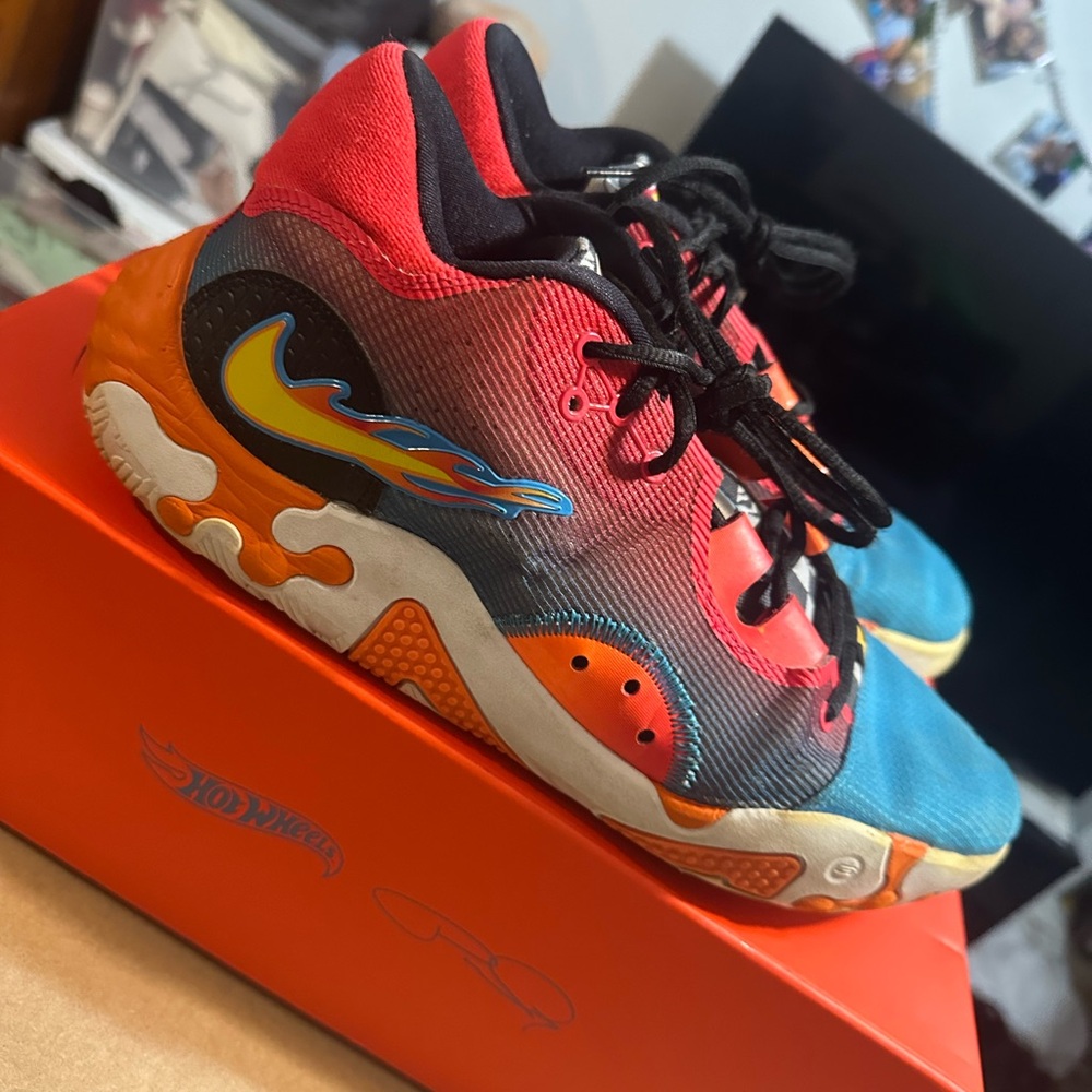 Nike PG 6 x Hot Wheels NRG Blue Orange Red Men's Size 10.5